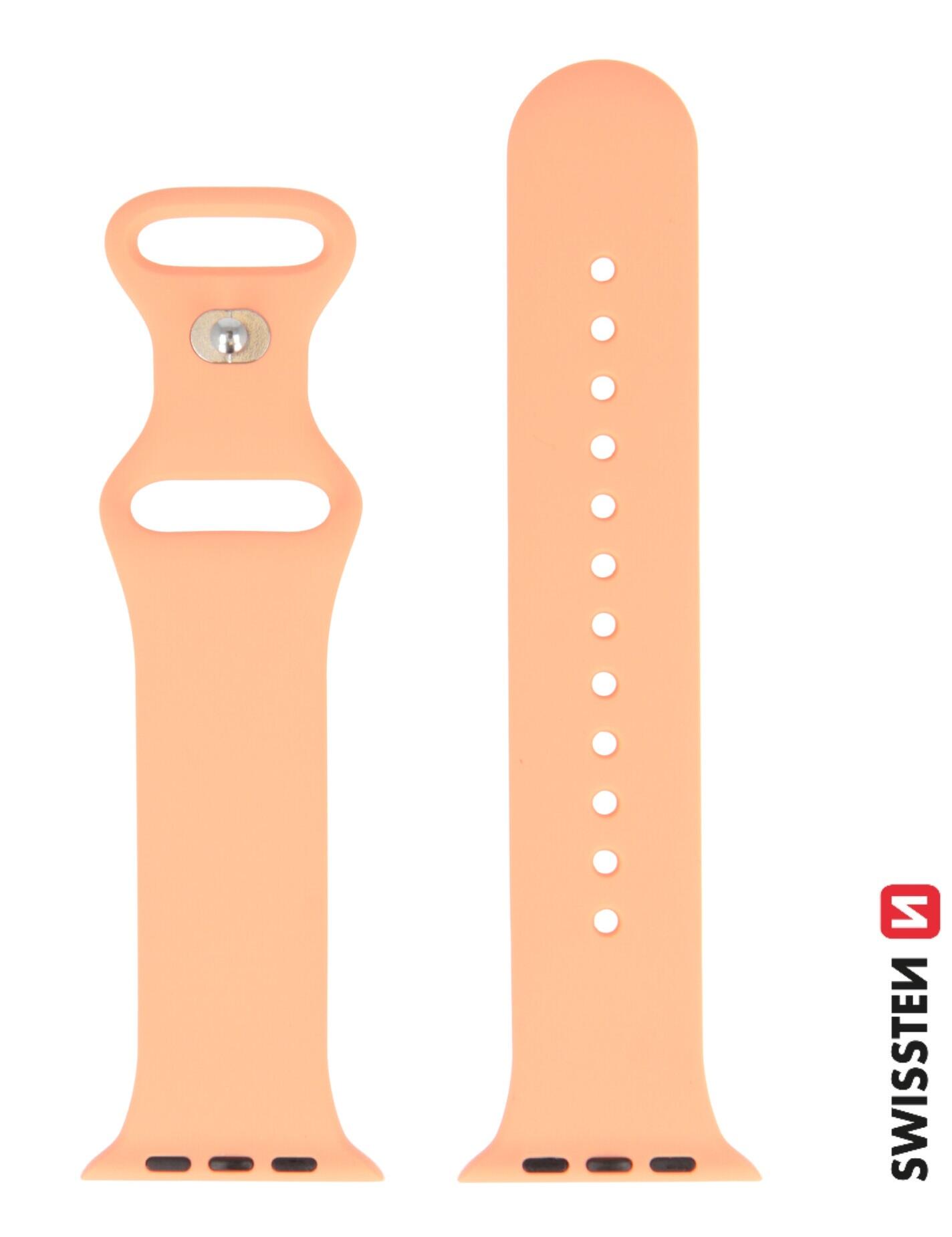 Pulseira Swissten Silicone BandApple Watch 38-41mm or. pink 2/3