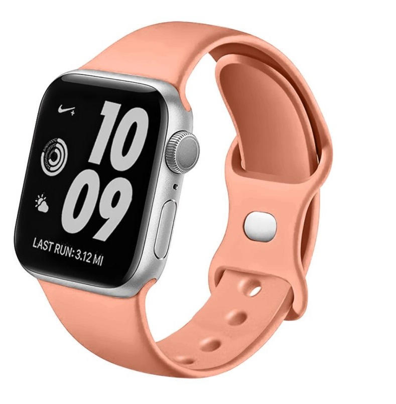 SWISSTEN Pulseira Swissten Silicone BandApple Watch 38-41mm or. pink