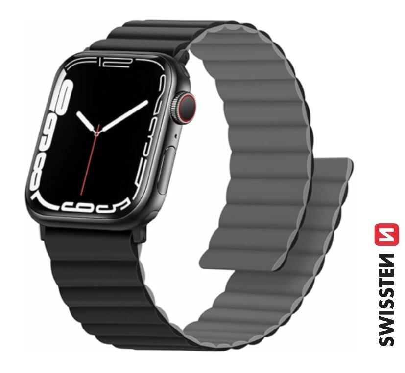 Pulseira Swissten Wave Magnetic Apple Watch 38-41mm black/grey 2/3