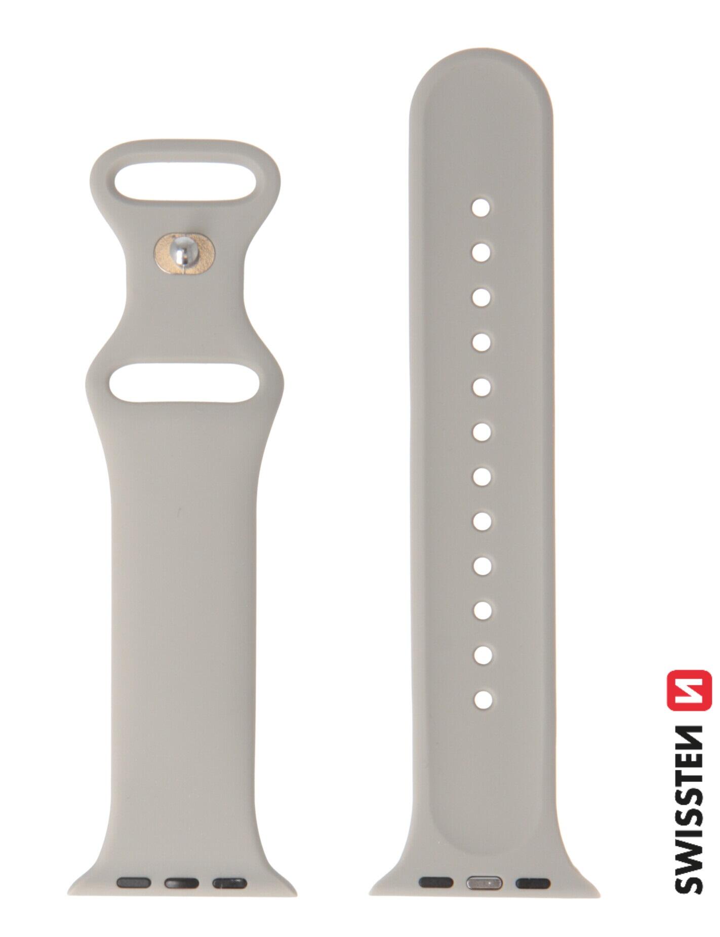 Pulseira Swissten Silicone BandApple Watch 38-41mm st. grey 2/3