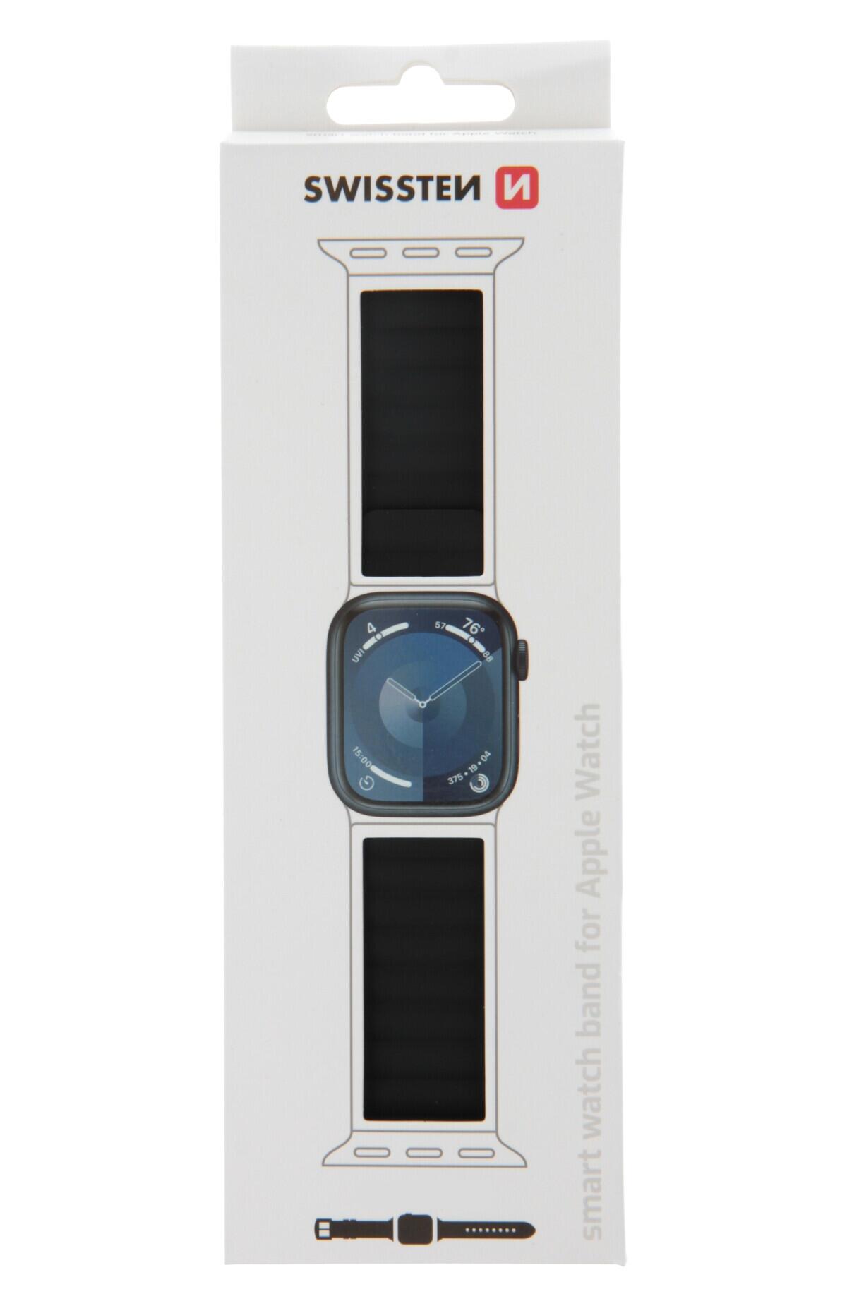 Pulseira Swissten Wave Magnetic Apple Watch 42-49mm black/grey 3/3