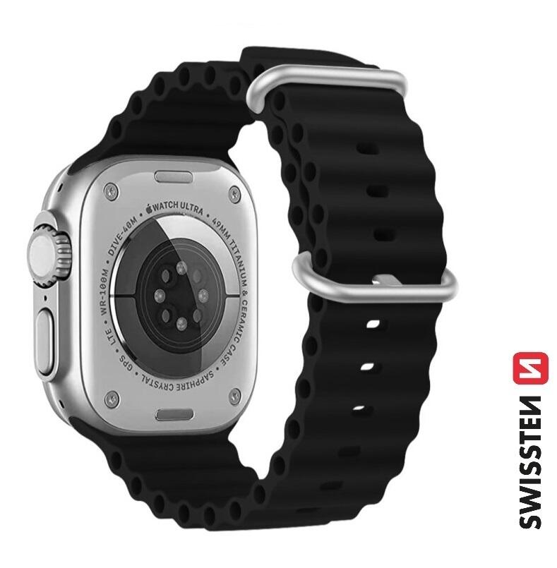 Pulseira Swissten Wave BandApple Watch 42-49mm black 3/3