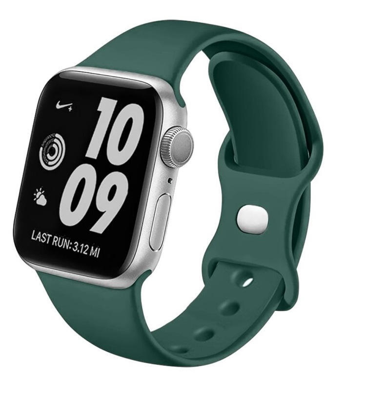 Pulseira swissten silicone bandapple watch 42-49mm green