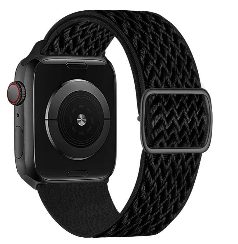 SWISSTEN Pulseira Swissten Nylon BandApple Watch 42-49mm black