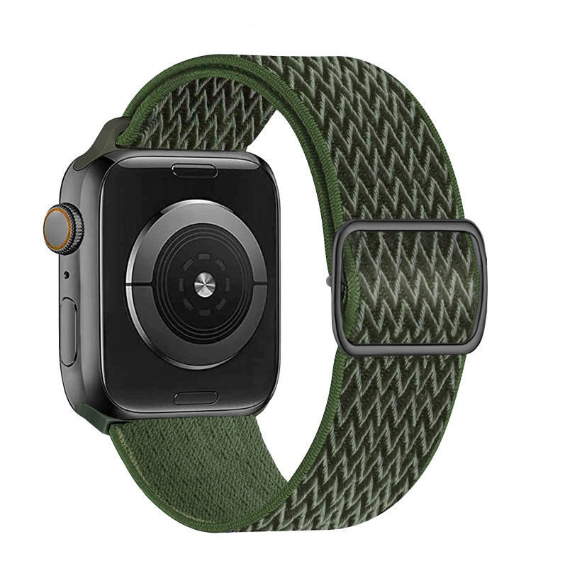 SWISSTEN Pulseira Swissten Nylon BandApple Watch 42-49mm khaki