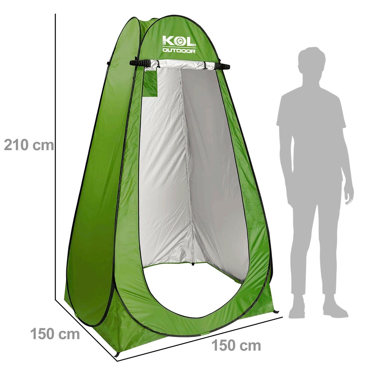 Tente de change/douche portable (150x150x210 cm) pour camping et plage 2/7