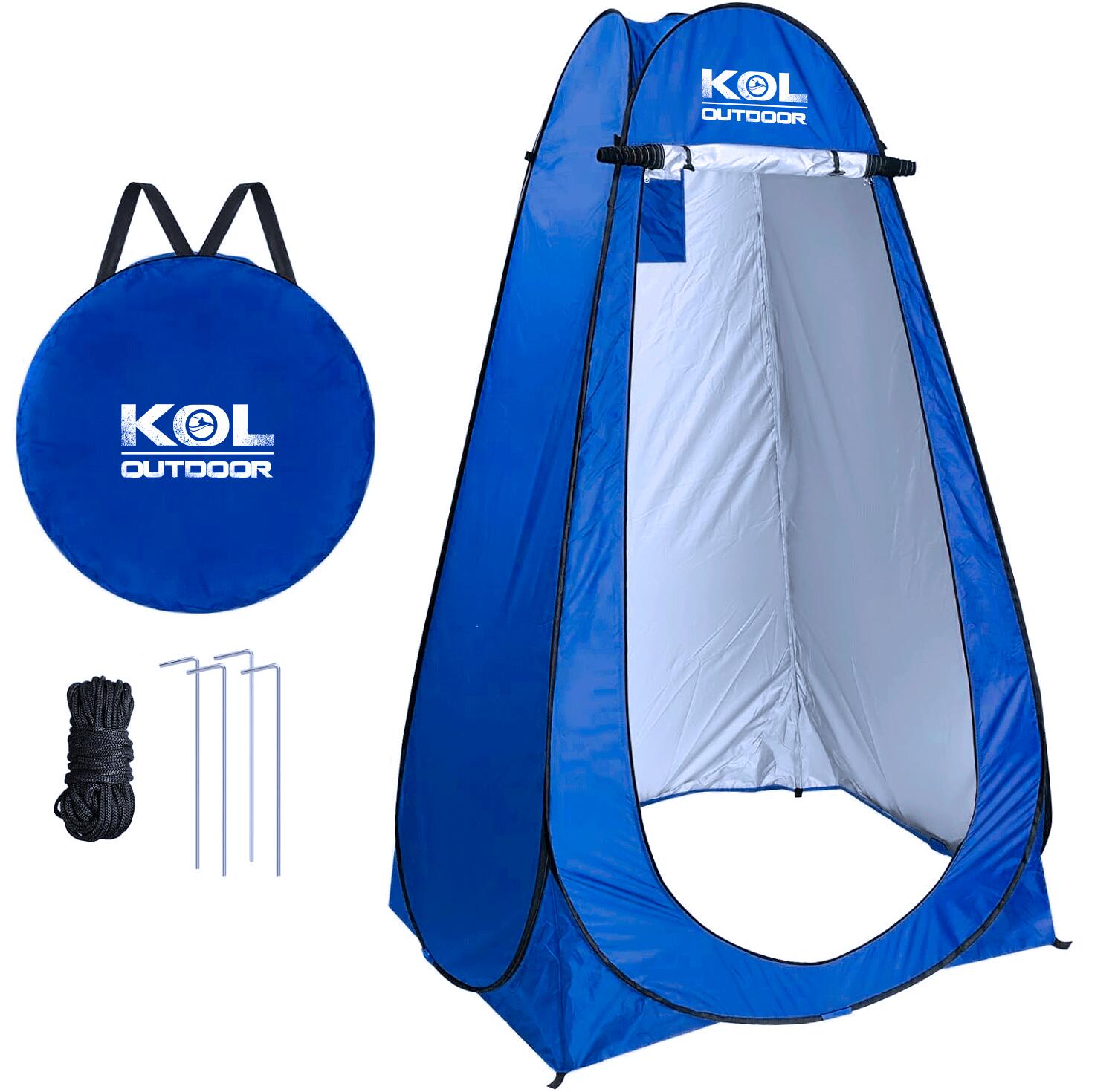 KOL OUTDOOR Tienda portátil ducha cambiador para playa, piscina, camping 120x120 cm.