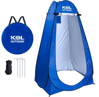 Draagbare douche- en omkleedtent voor strand, zwembad en camping, 120x120 cm.