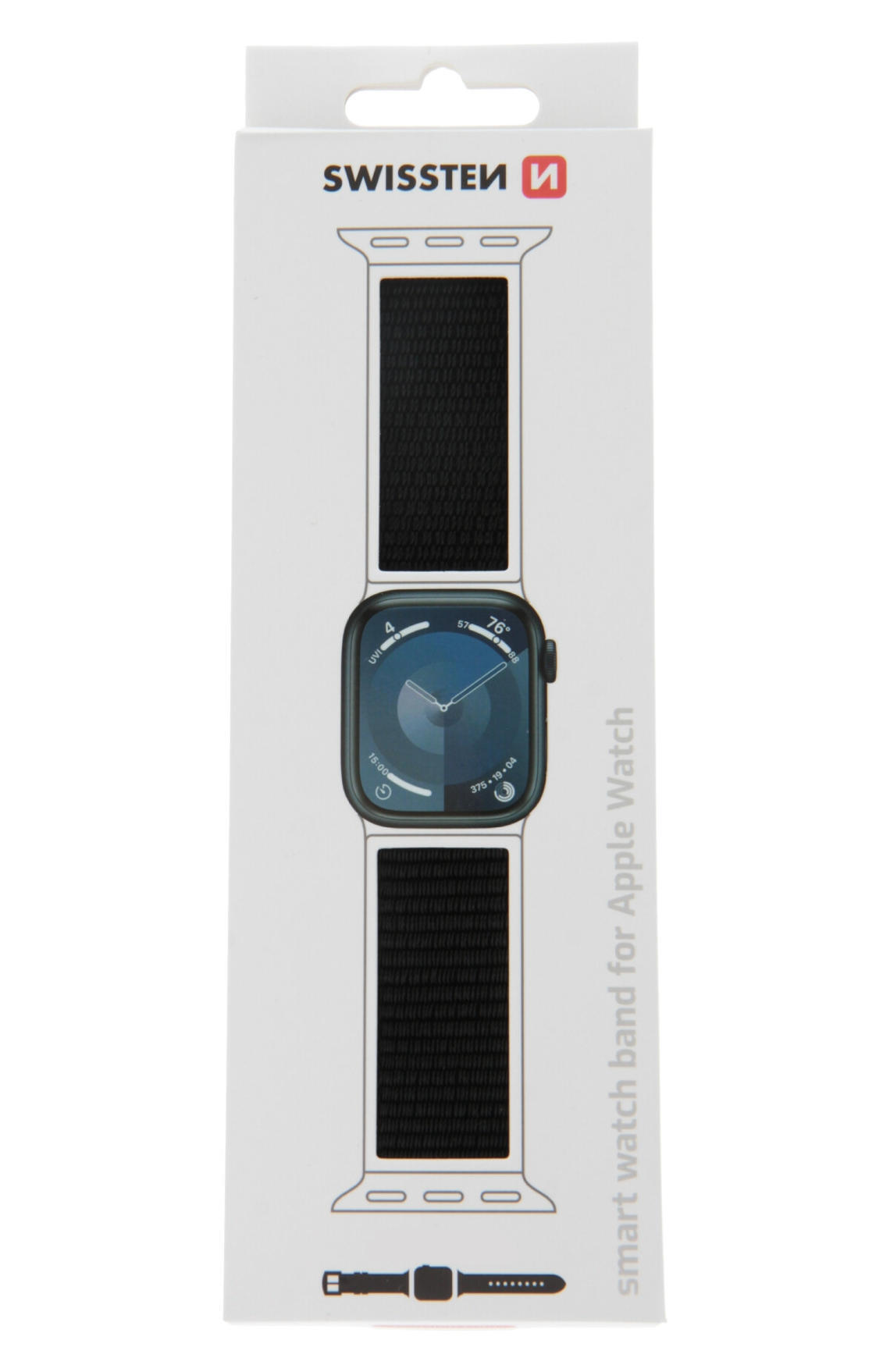 Pulseira Swissten Nylon Velcro Apple Watch 38-41mm black 2/2
