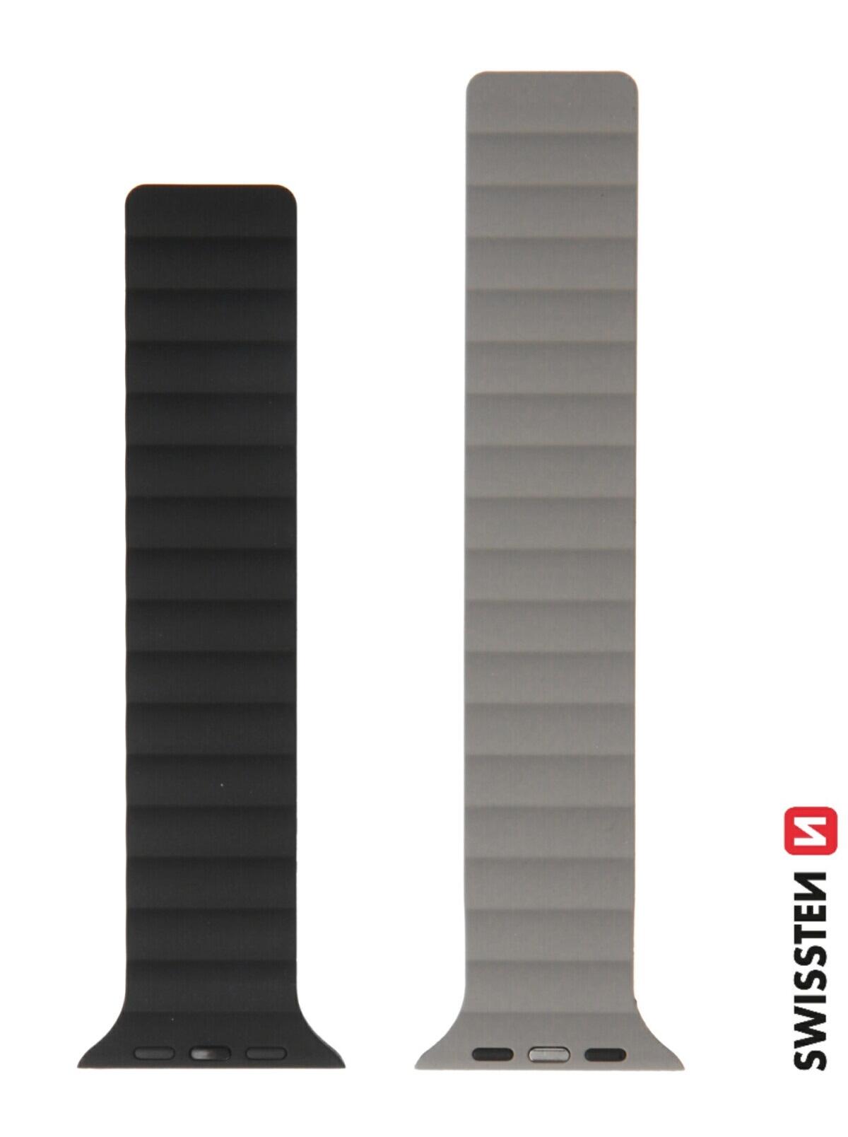Pulseira Swissten Wave Magnetic Apple Watch 42-49mm black/grey 2/3