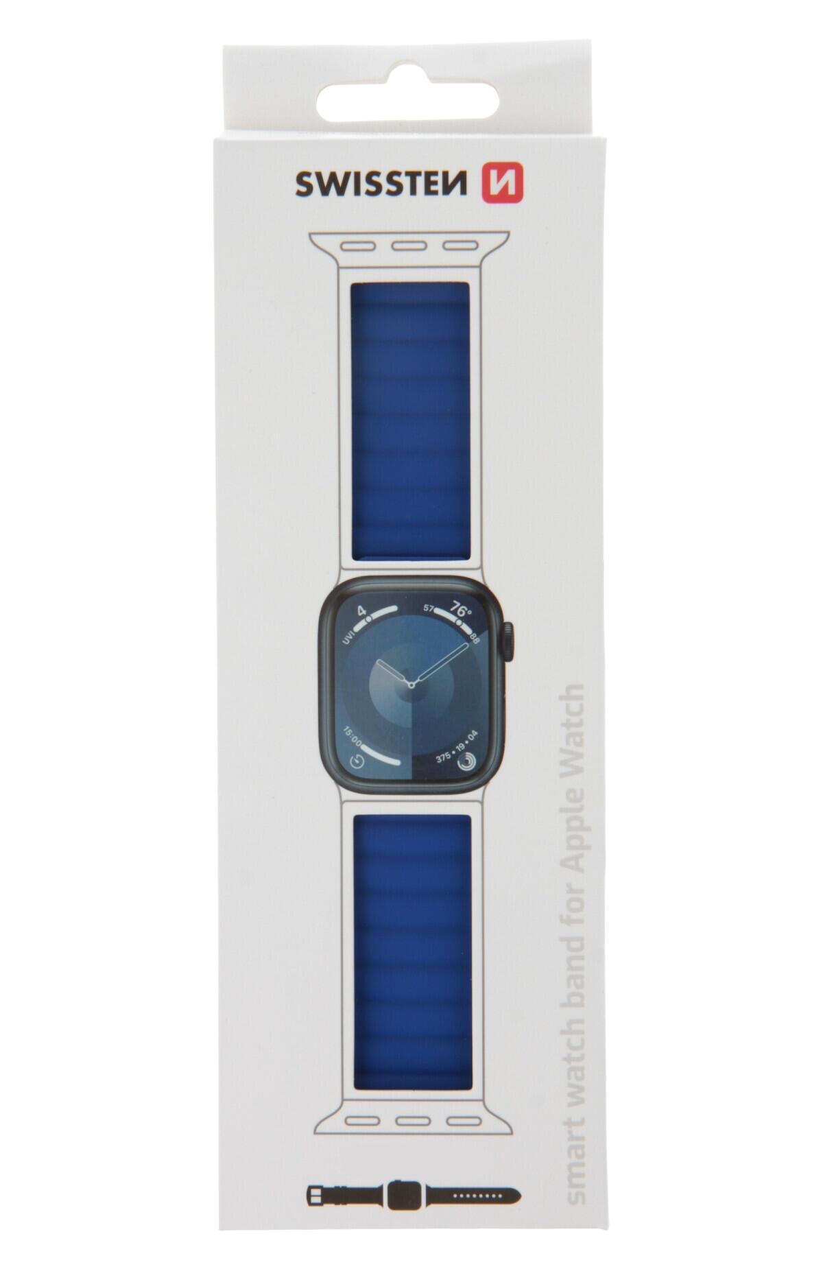 Pulseira Swissten Wave Magnetic Apple Watch 38-41mm blue/black 3/3