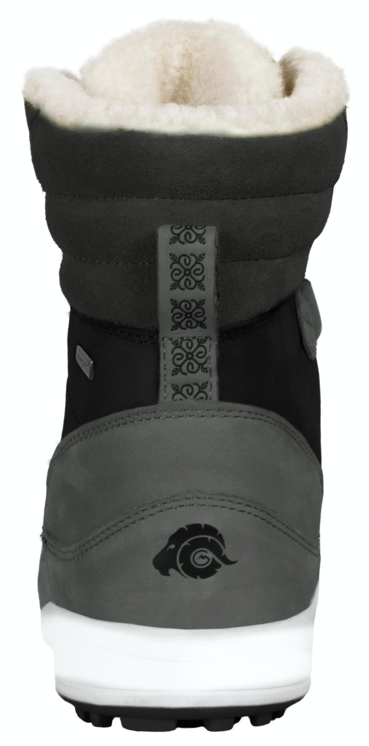 Bottes en fourrure pour femme avec bottes d'hiver imperméables en laine d'agneau 5/7