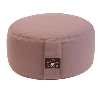 Lotus meditatiekussen eco taupe rond