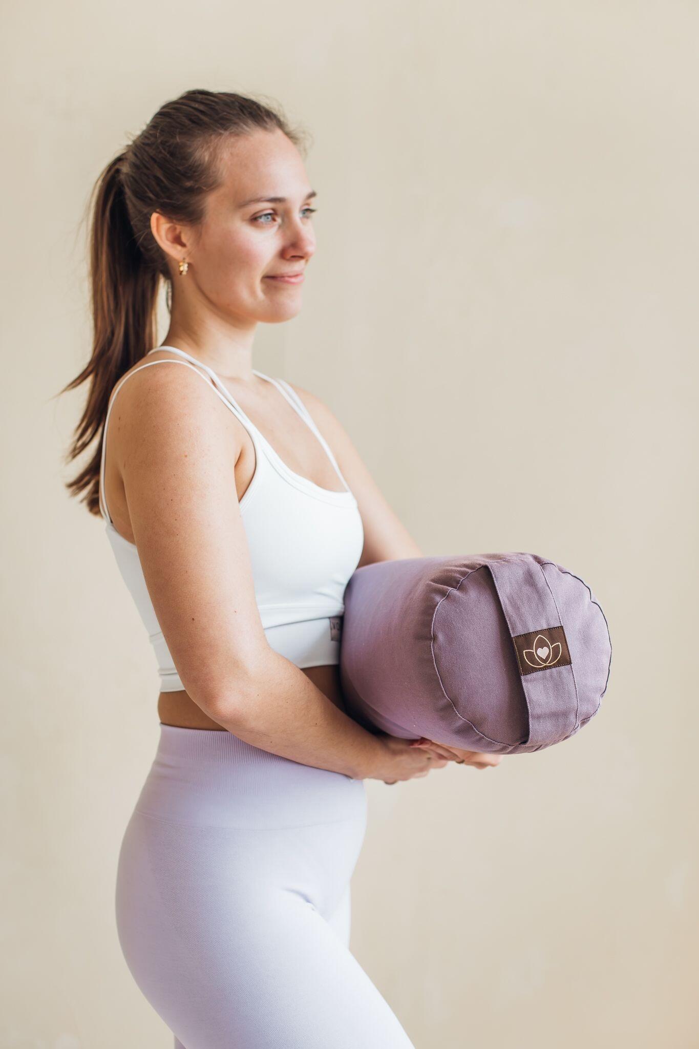 Lotus Bolster eco lavendel rond 4/5