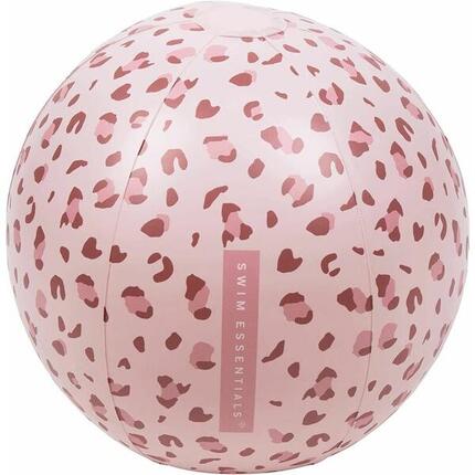 Ballon de plage - Vieux rose - Leopard