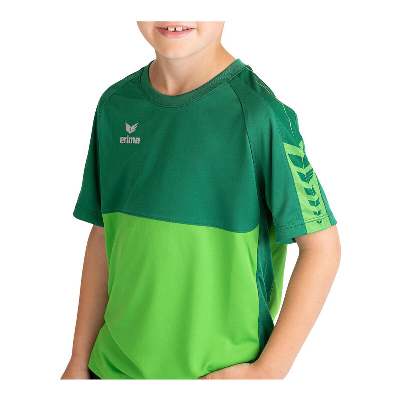 Tricou Erima Six Wings Green Junior