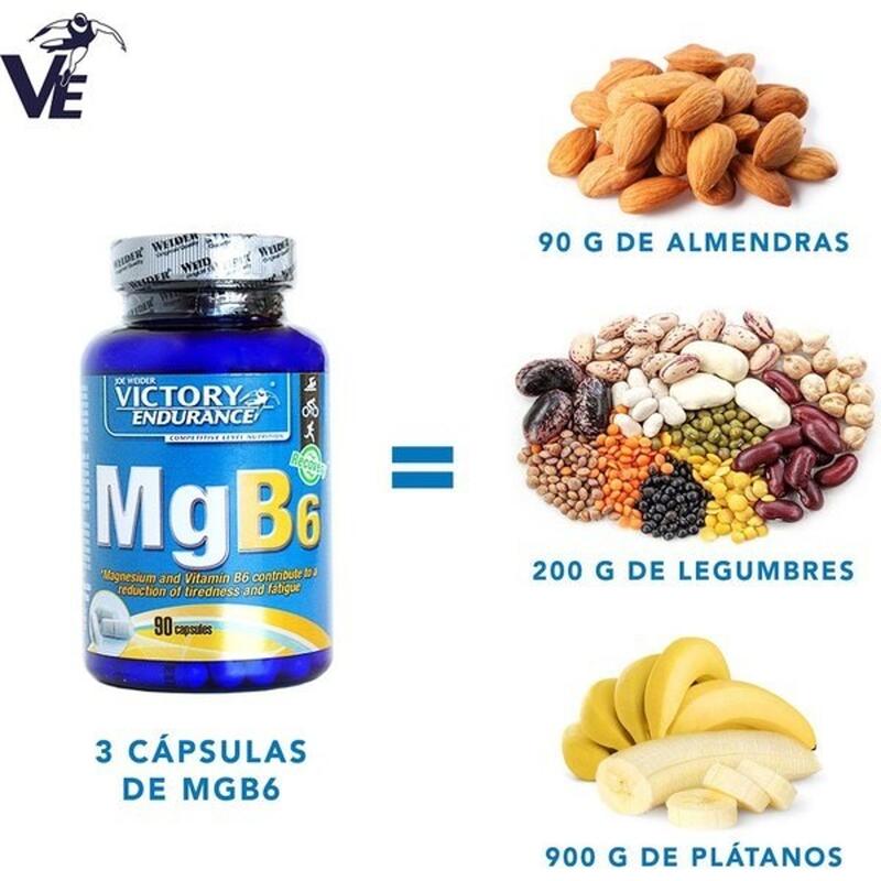 MGB6 Cápsulas de magnésio e vitamina B6 Victory Endurance