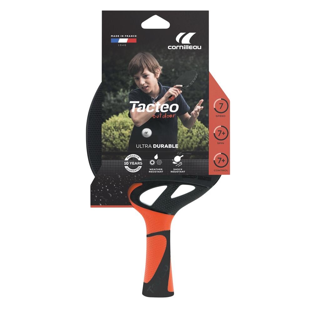 Raqueta de tenis de mesa para exterior Tacteo 50 naranja 3/7