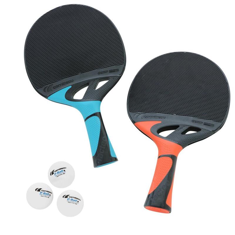 Confezione di racchette da tennis da tavolo Tacteo Pack Duo