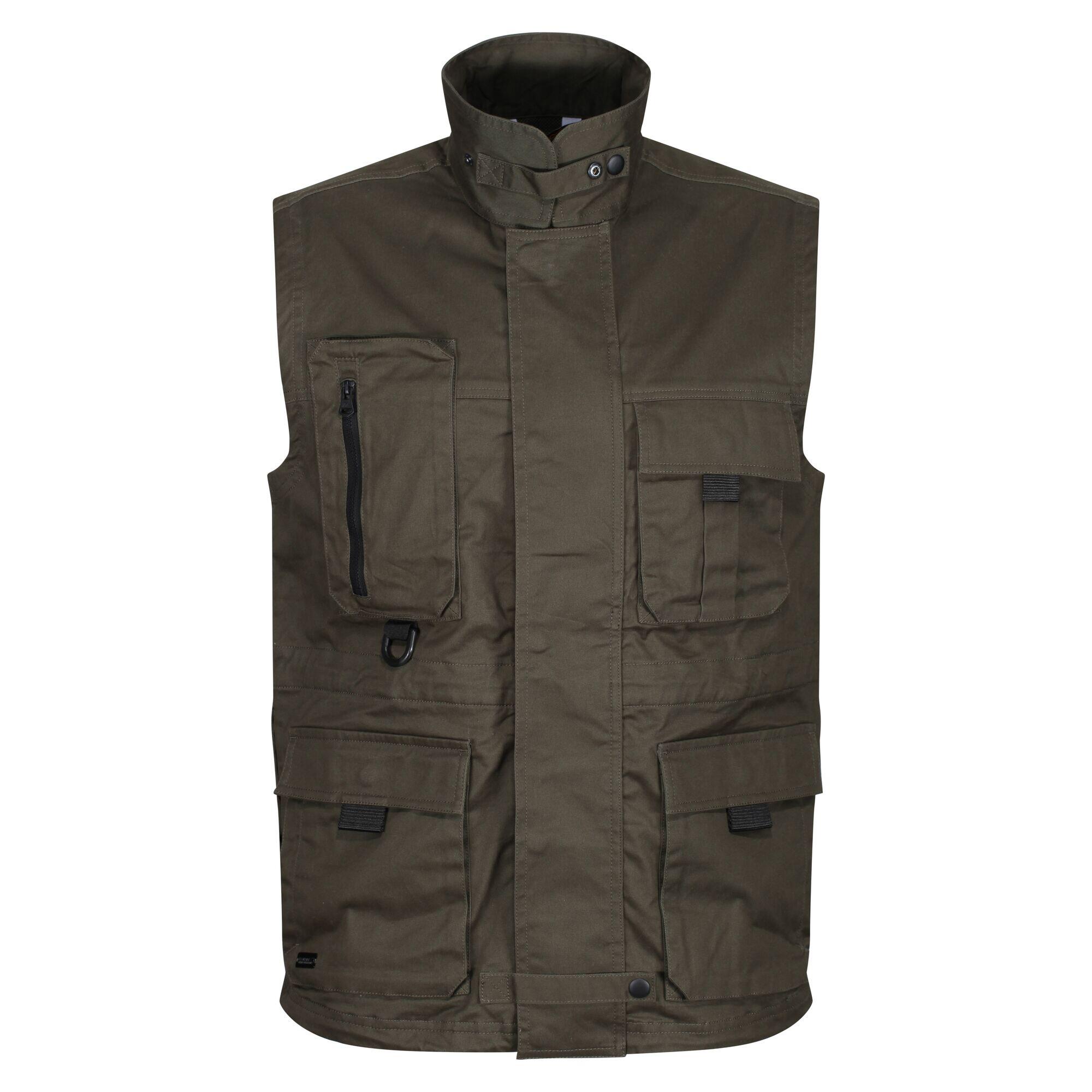 Men's PRO UTILITY sleeveless jacket (Khaki green)