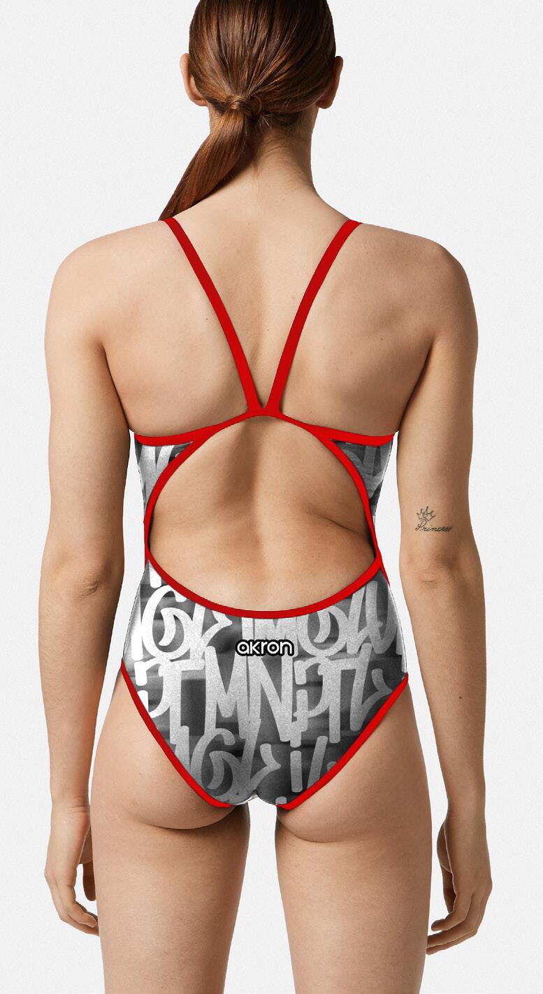 Maillot de bain 1 pièce Akron Ageege femme résistant au chlore 2/3