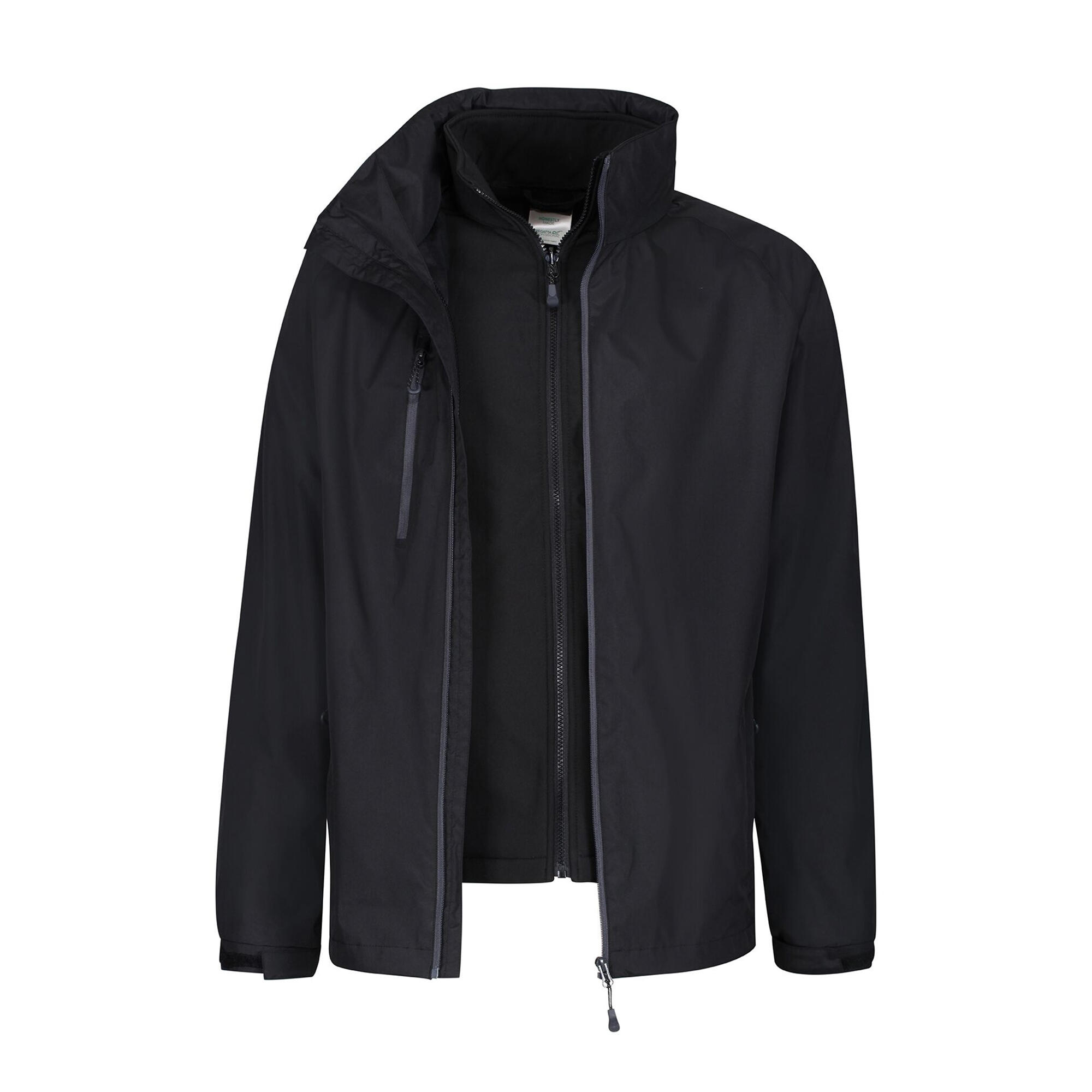 HONESTLY MADE Men's Waterproof Jacket (Black)