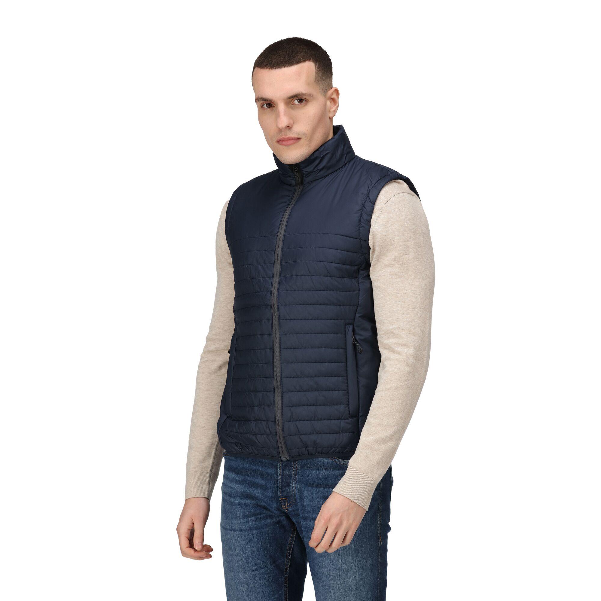 Weste recyceltes Material für Herren Marineblau 3/5