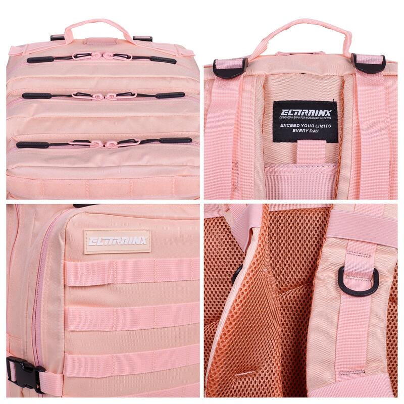 Vojenský taktický batoh ELITRAINX Food Compartment Pink Candy 45L pro sport
