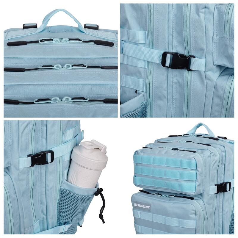 Sac à dos tactique militaire ELITRAINX compartiment alimentaire Blue Cotton 25L