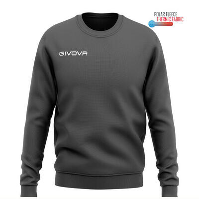 Givova polarfleece one sportsweatshirt grijs 2xl