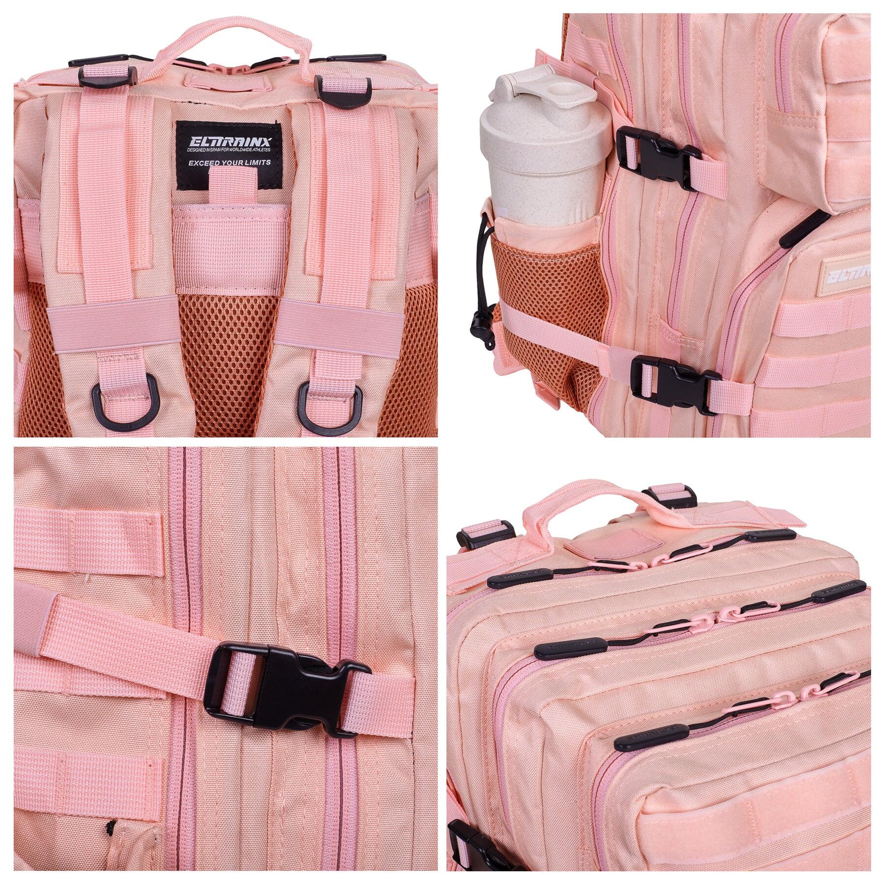 Militaire tactische rugzak ELITRAINX Voedselcompartiment Roze 45L voor sport 3/6