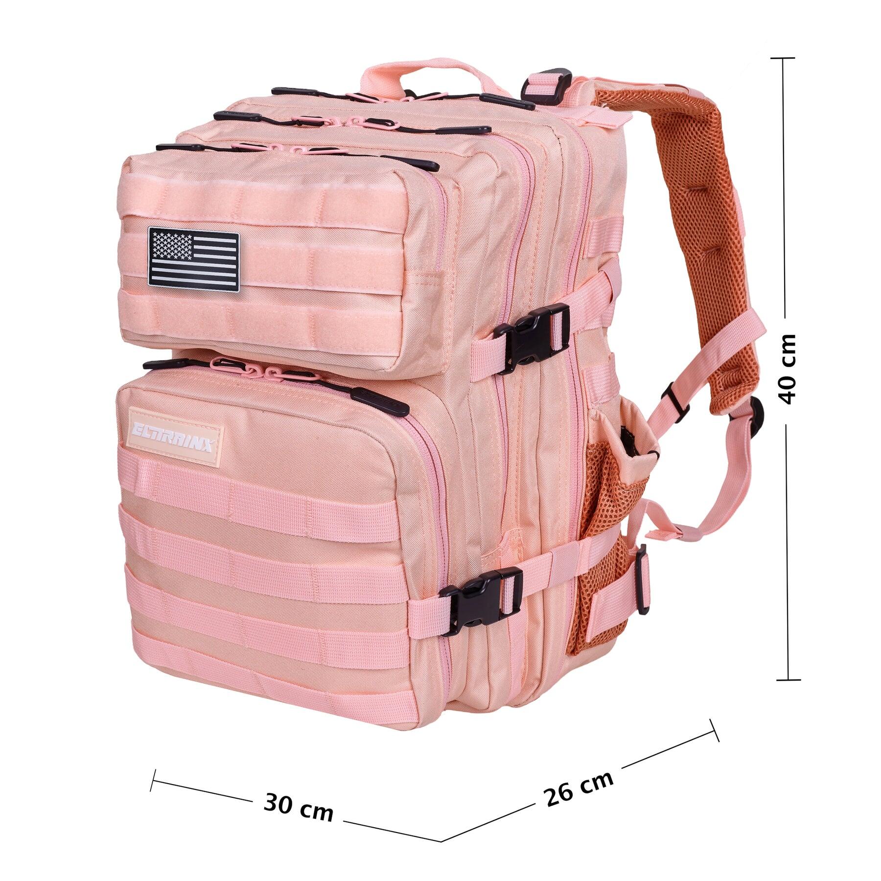 Militaire tactische rugzak ELITRAINX Voedselcompartiment Roze 45L voor sport 2/6