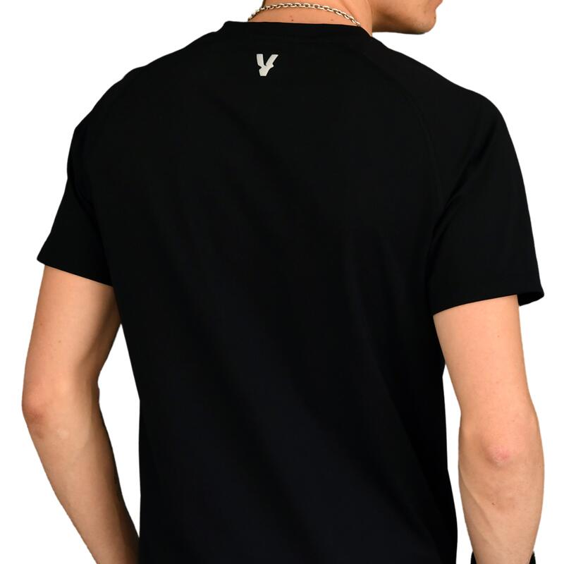 Camiseta negra de Padel Volt