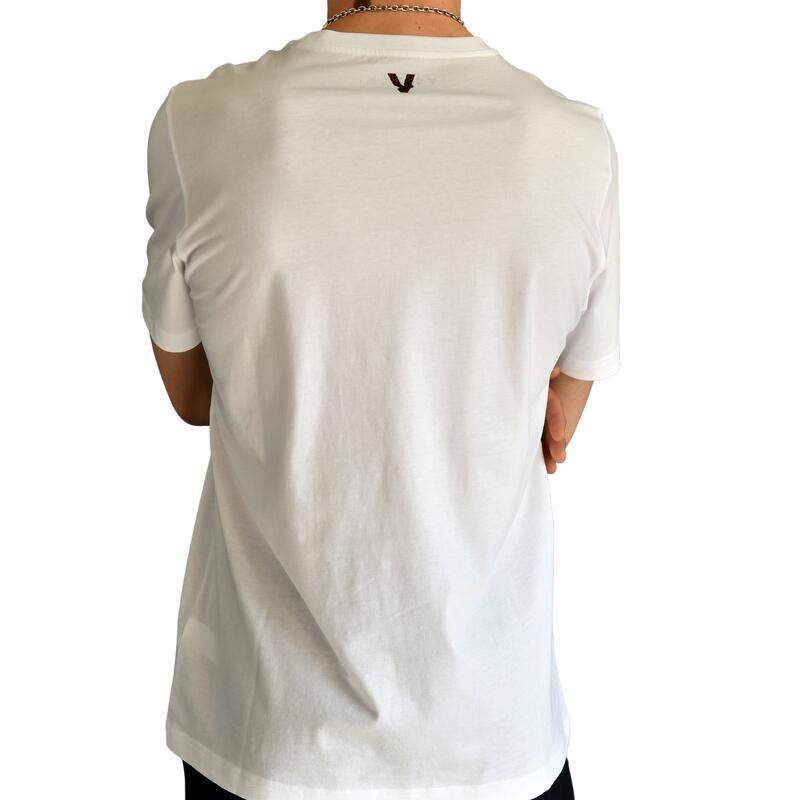 T - shirt Volt 100% algodão de padel branca