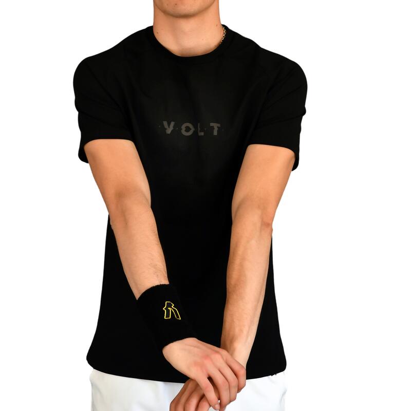 T - T-shirt noir Padel Volt