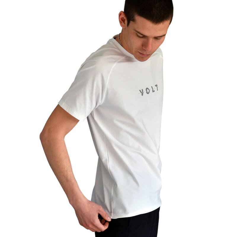 Camiseta blanca de Padel Volt