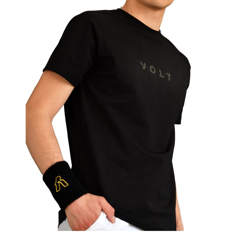 T-shirt noir Padel Volt