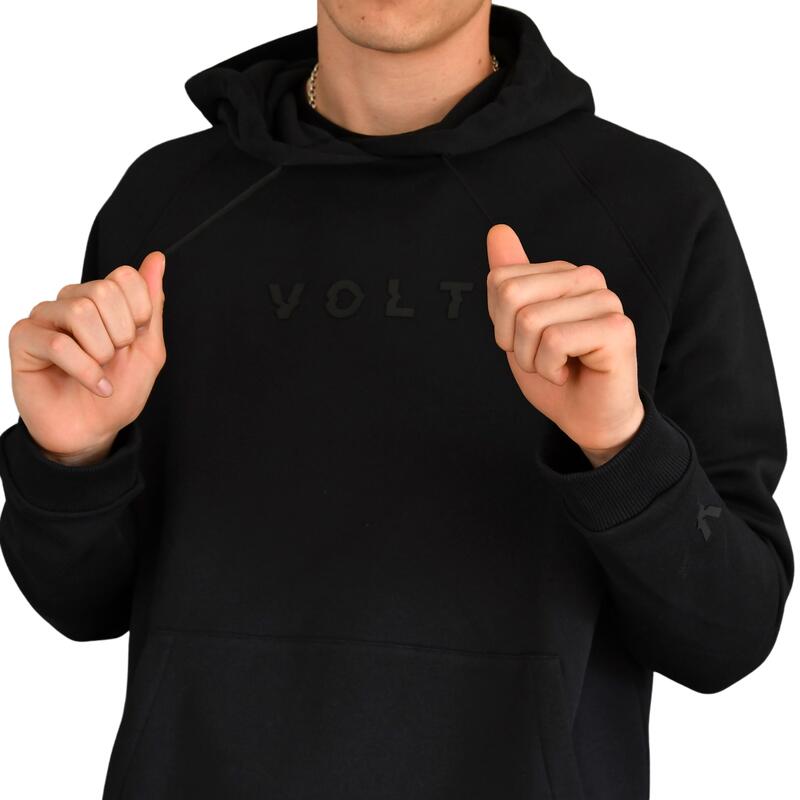 Zwart Volt sweatshirt met capuchon Unisex