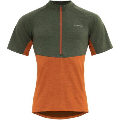 Bike-Funktionsshirt Standal Merino Tee Zip Neck Man flame