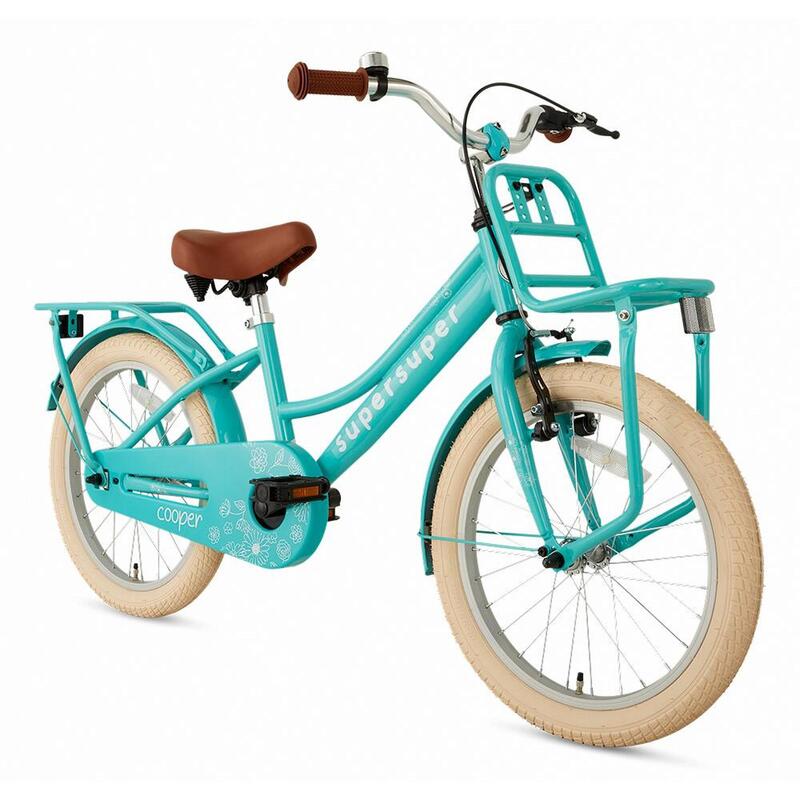 SuperSuper Cooper Kinderfiets - 18 inch - Turquoise