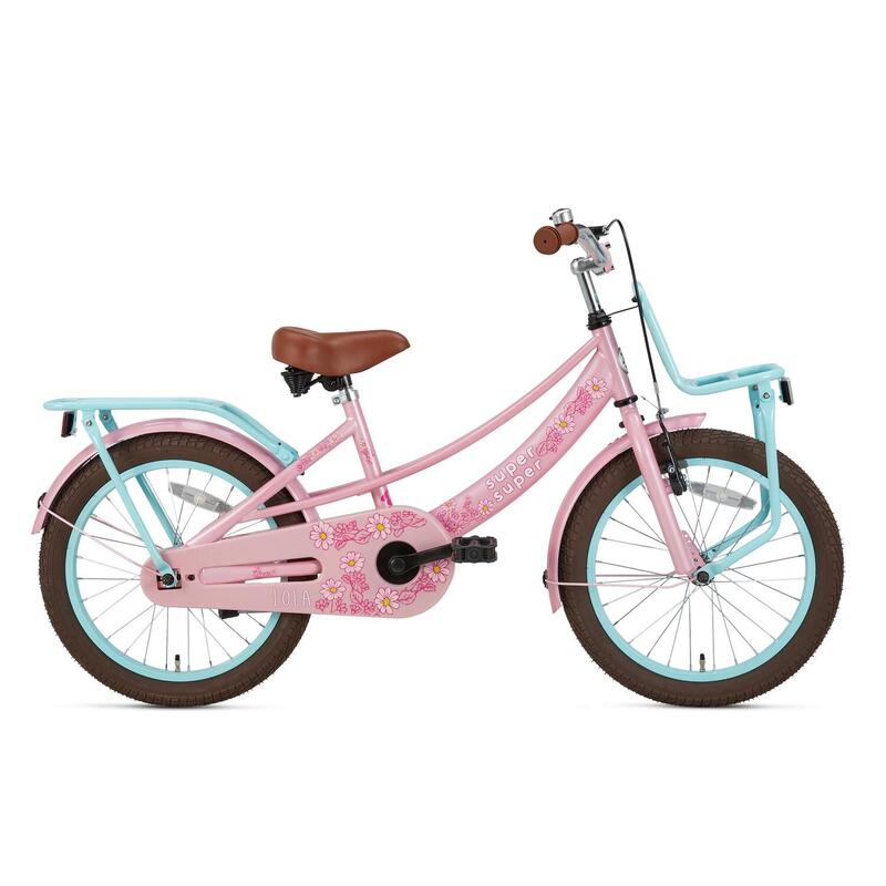 SuperSuper Lola Kinderfahrrad - Mädchen Türkis / Pink