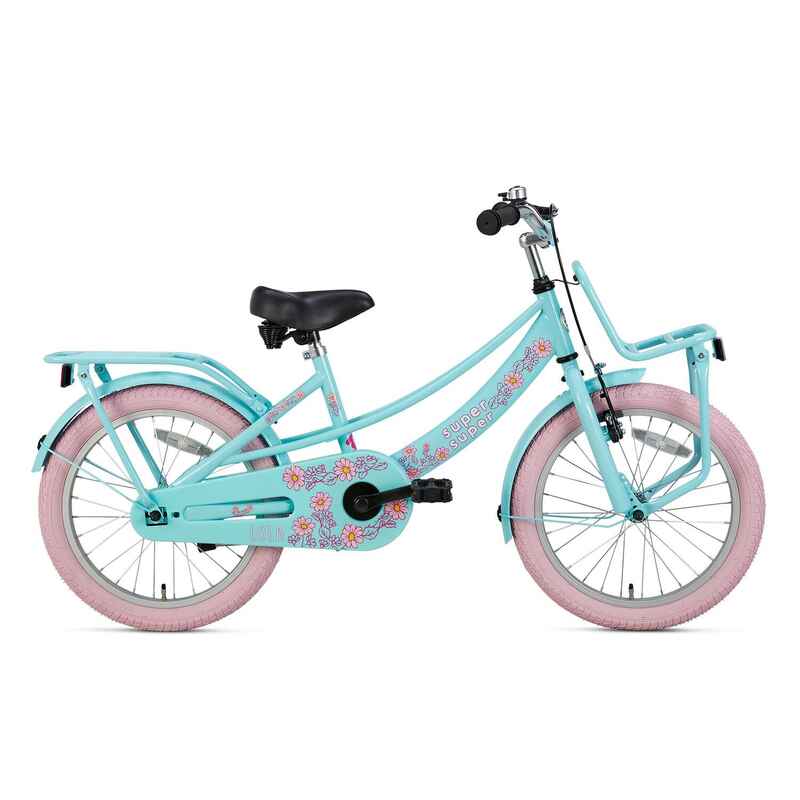 SuperSuper Lola Kinderfahrrad - Mädchen Mint / Pink