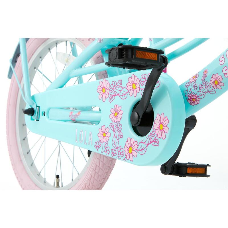 SuperSuper Lola Kinderfiets - Meisjes - 18 inch - Mint / Roze