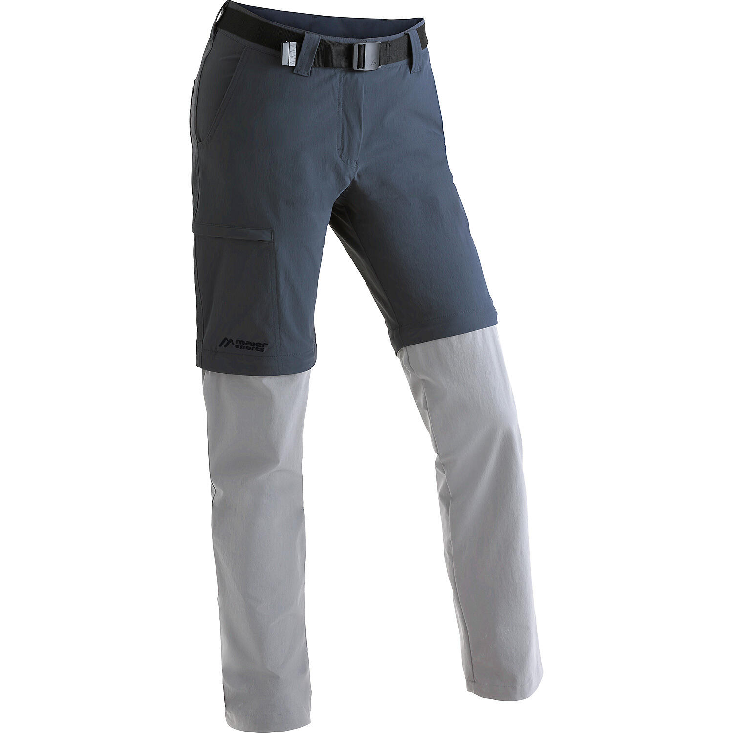 Inara Slim Wanderhose Beige Trekkinghose Damen Zip Off Maier