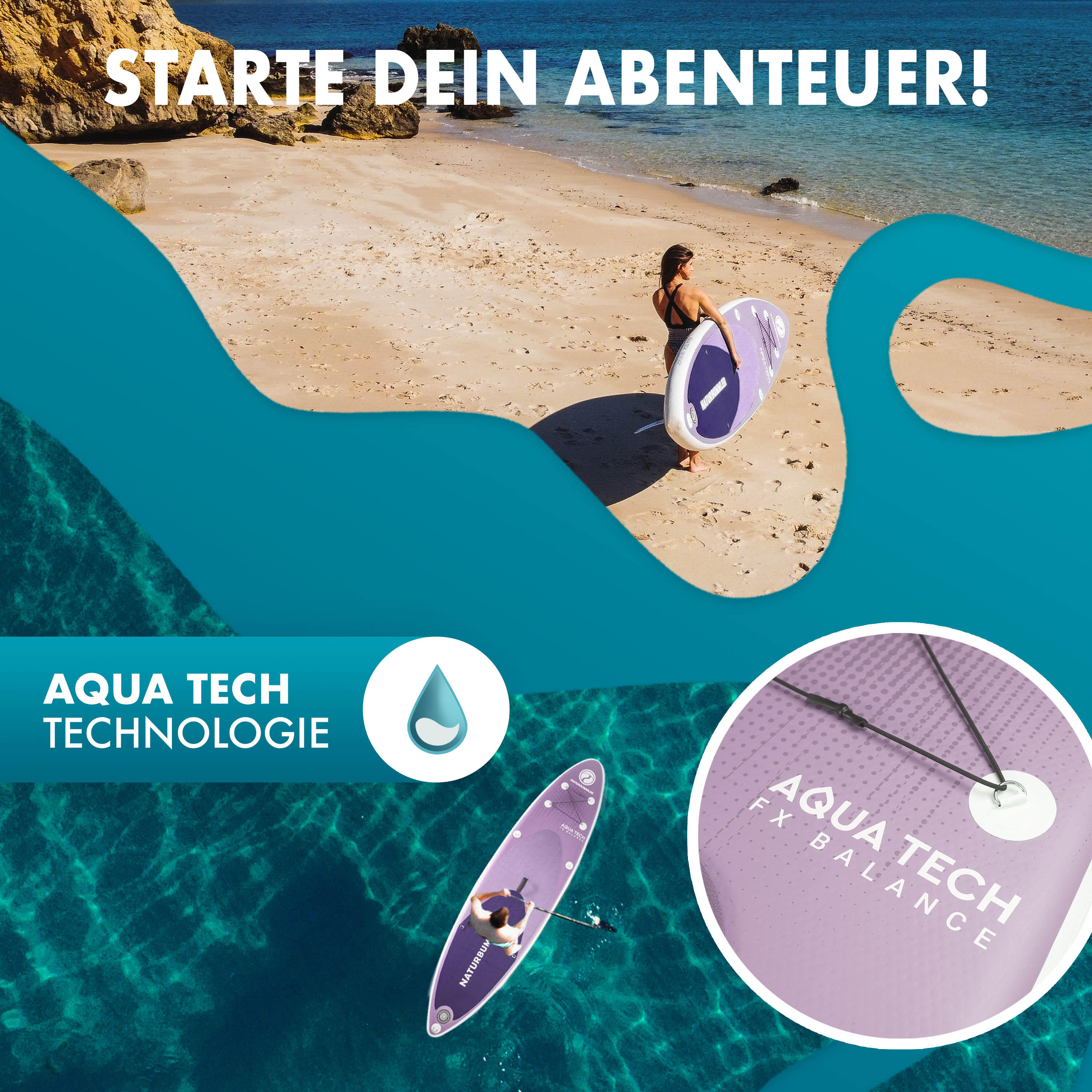 Naturbummler ® SUP Stand Up Paddling Board 2/6