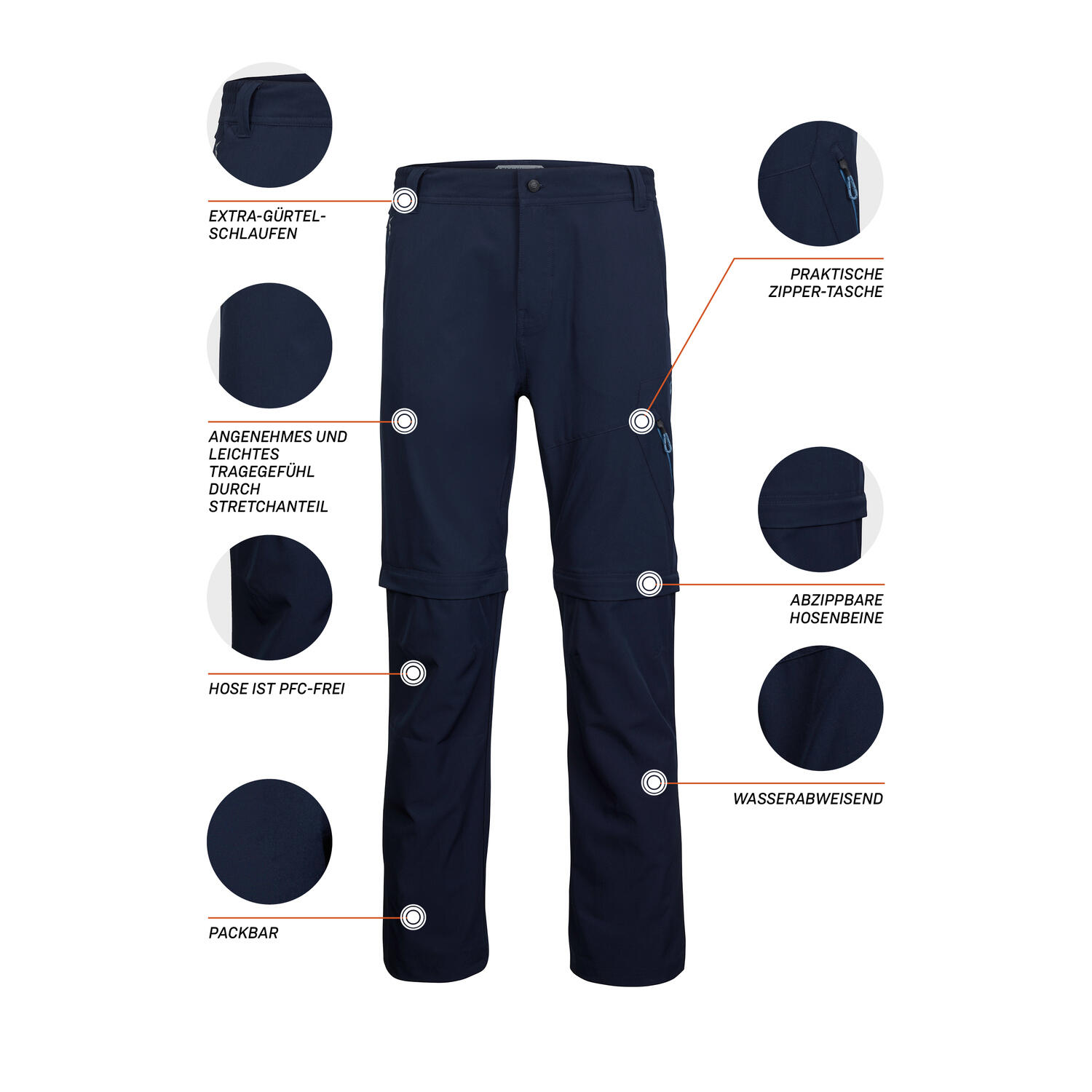 Killtec Zip Off Wanderhose für Herren 4/6