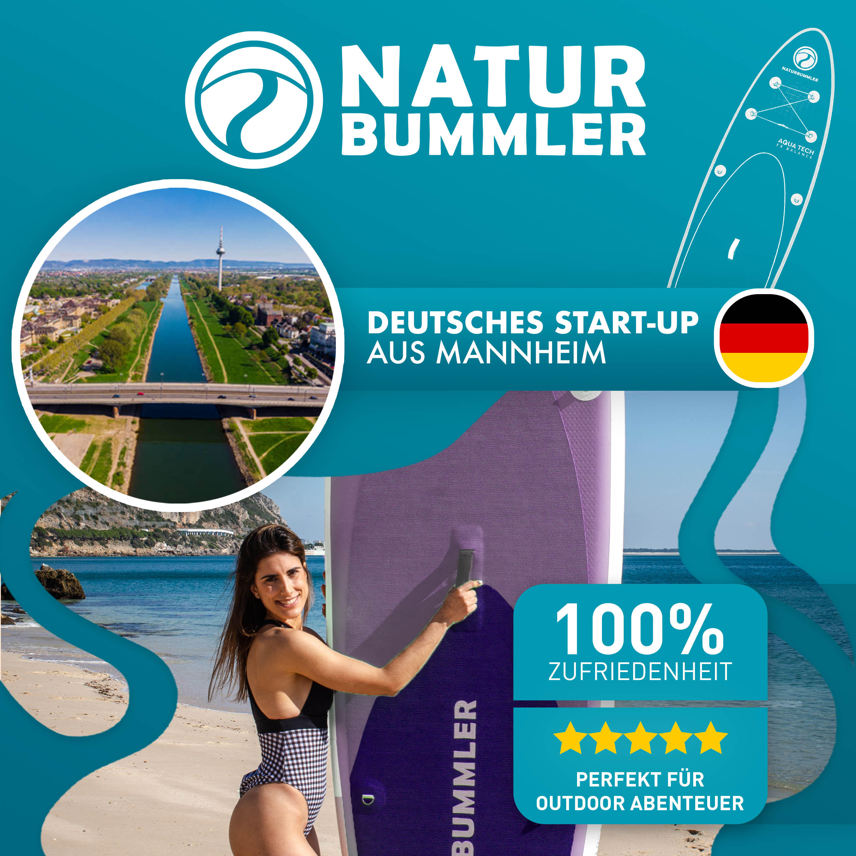 Naturbummler ® SUP Stand Up Paddling Board 6/6