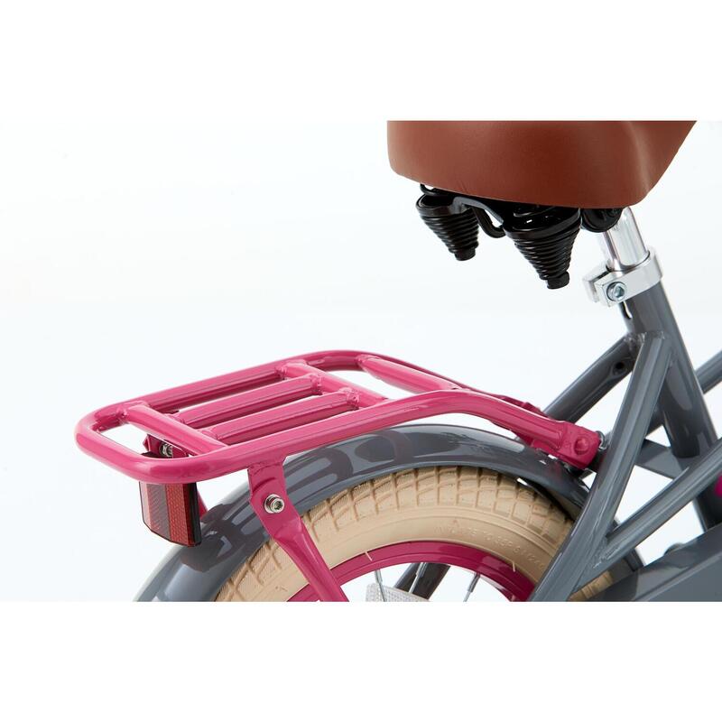 SuperSuper Lola Kinderfiets - Meisjes - 14 inch - Grijs / Roze