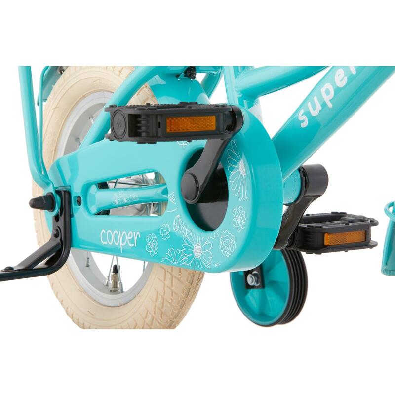 SuperSuper Cooper Kinderfiets - 12 inch - Turquoise