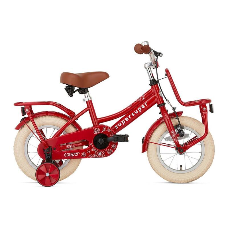 Vélo enfant SuperSuper Cooper - 12 pouces - Rouge